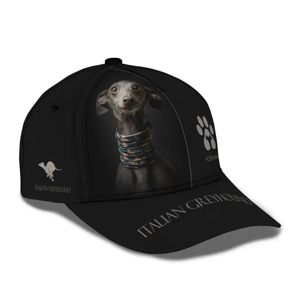 Unisex Classic Cap Italian Greyhound Hat For Dog Lovers T-Shirt