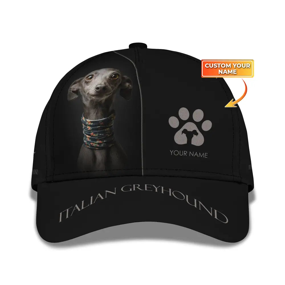 Unisex Classic Cap Italian Greyhound Hat For Dog Lovers T-Shirt