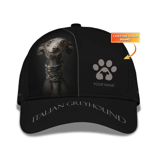 Unisex Classic Cap Italian Greyhound Hat For Dog Lovers T-Shirt