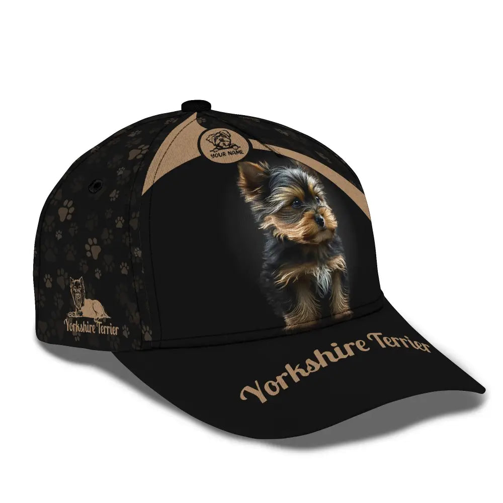 Unisex Classic Cap Yorkshire Terrier Hat For Dog Lovers T-Shirt