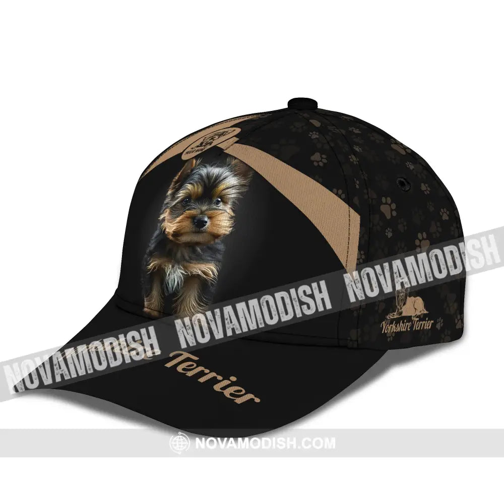 Unisex Classic Cap Yorkshire Terrier Hat For Dog Lovers T-Shirt