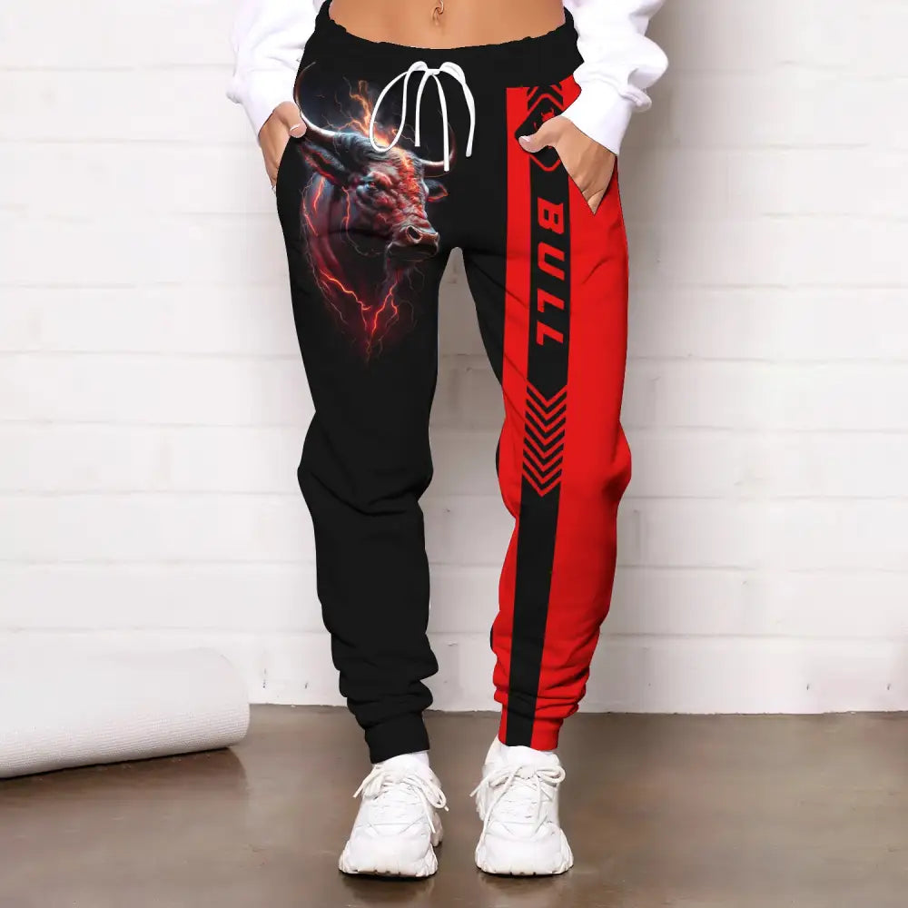 Unisex Clothing Bull Jogger Pants For Lovers