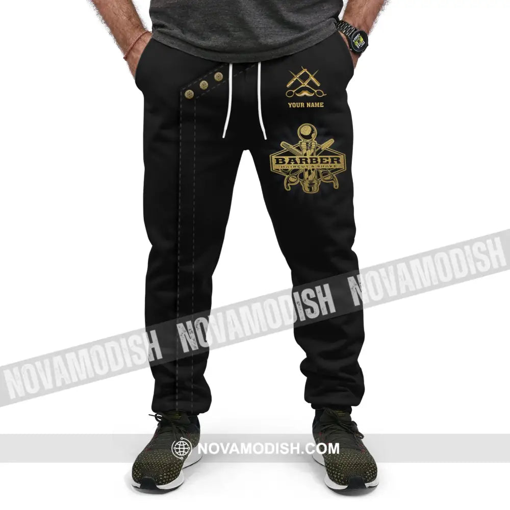 Unisex Clothing Custom Barber Jogger Sportwear Pants For Men And Women