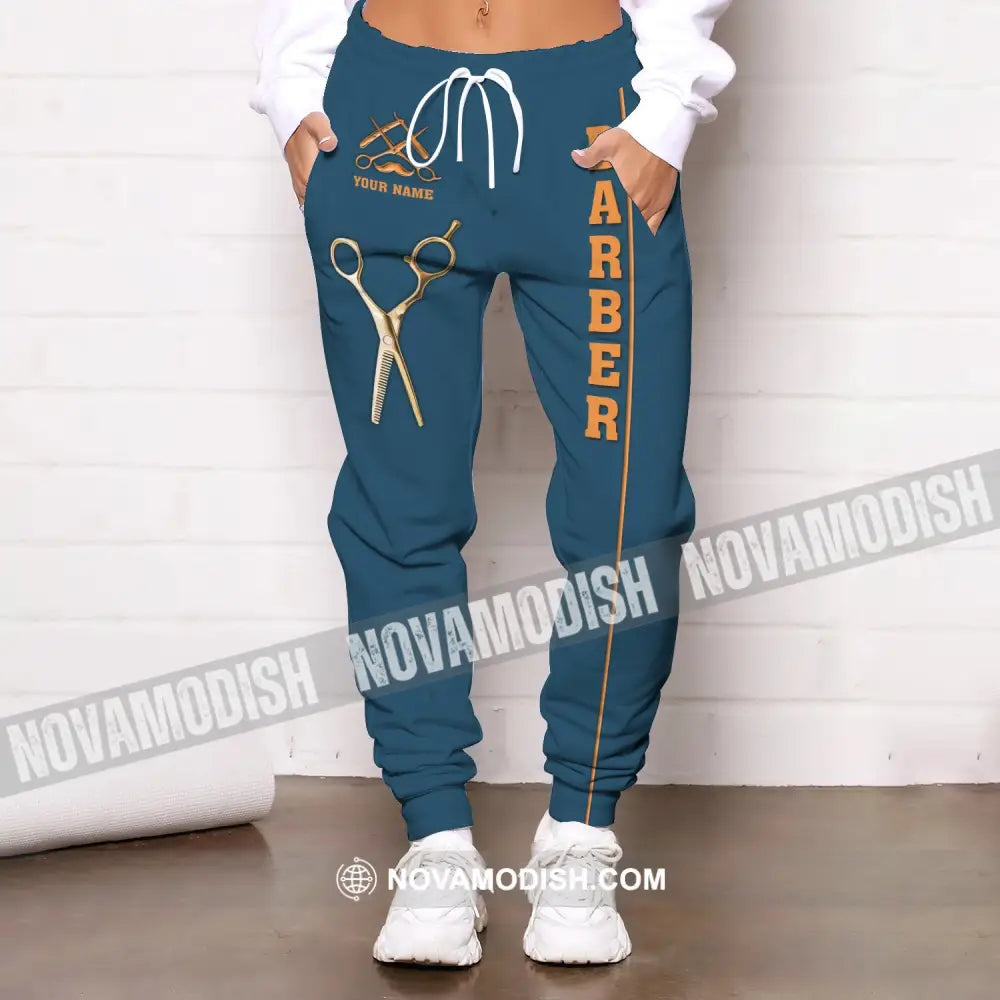 Unisex Clothing Custom Barber Jogger Sportwear Pants For Men And Women