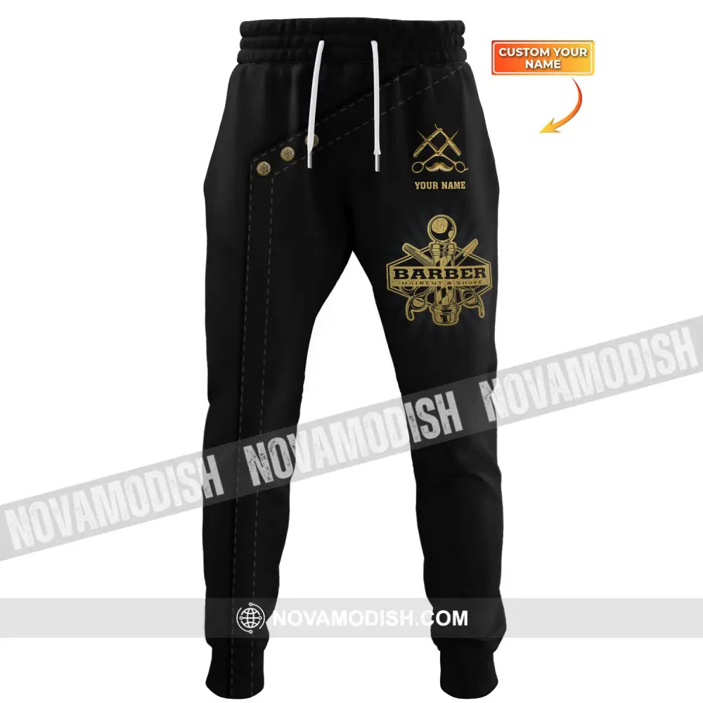 Unisex Clothing Custom Barber Jogger Sportwear Pants For Men And Women