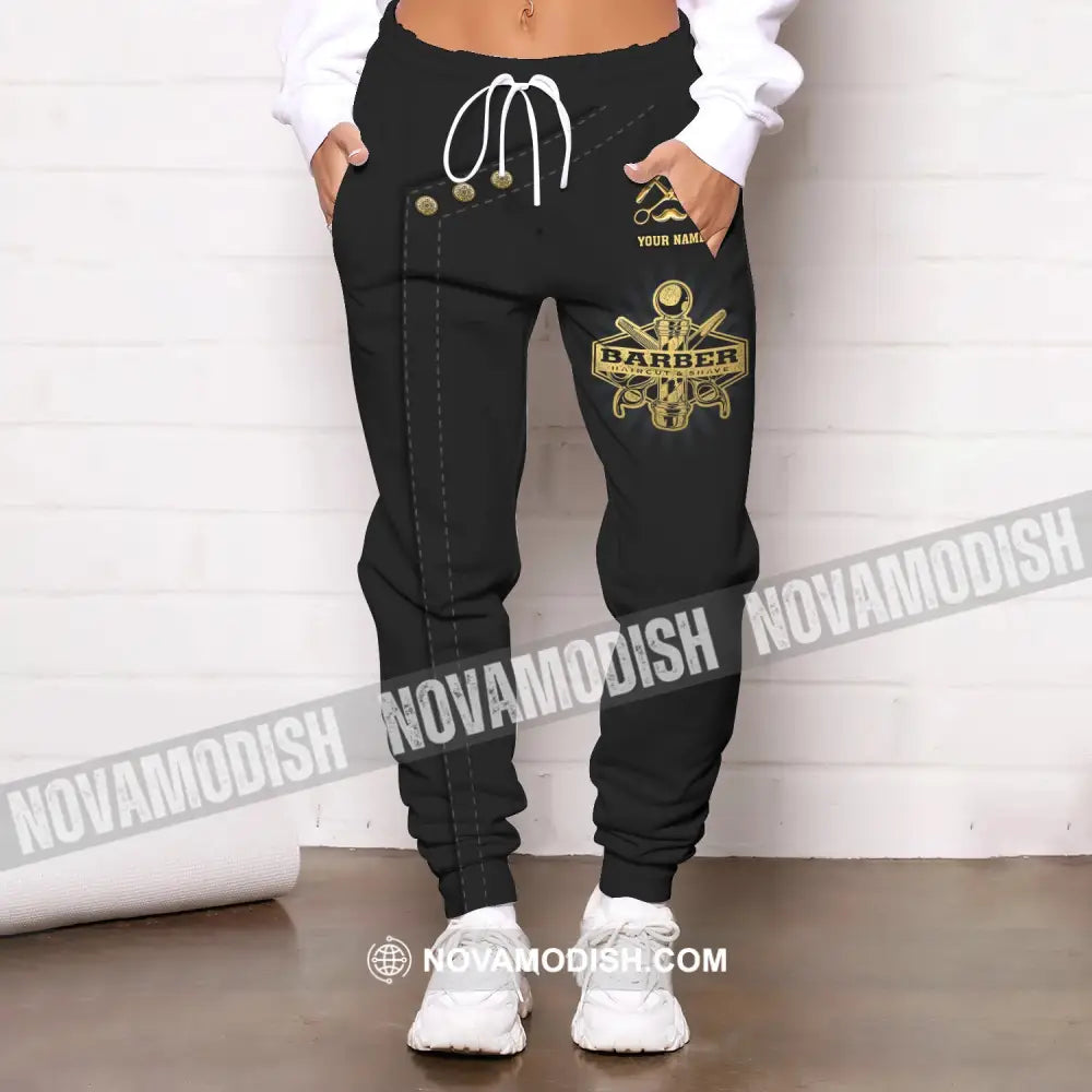 Unisex Clothing Custom Barber Jogger Sportwear Pants For Men And Women