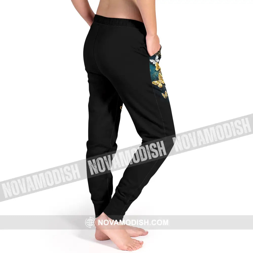 Unisex Clothing Custom Butterfly Jogger Pants Gift For Lovers