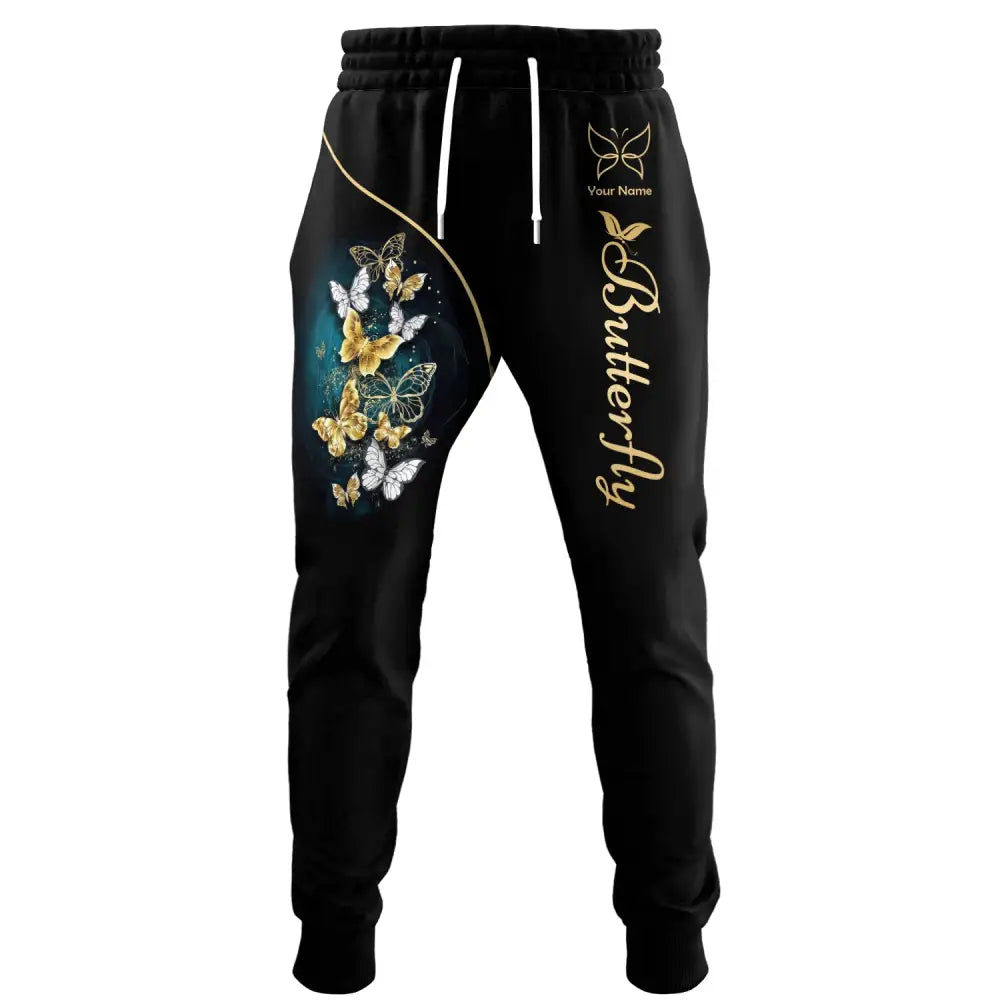 Unisex Clothing Custom Butterfly Jogger Pants Gift For Lovers S