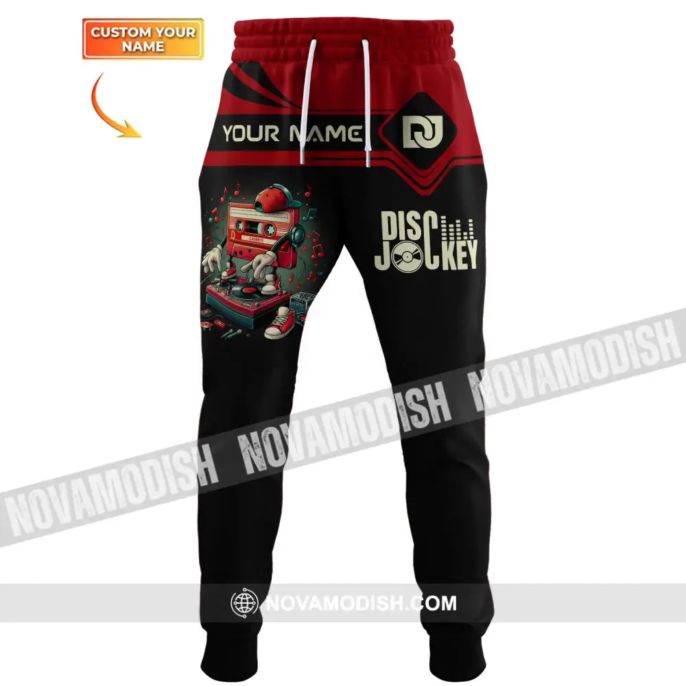 Unisex Clothing Custom Disc Jockey Jogger Pants Gift For Dj