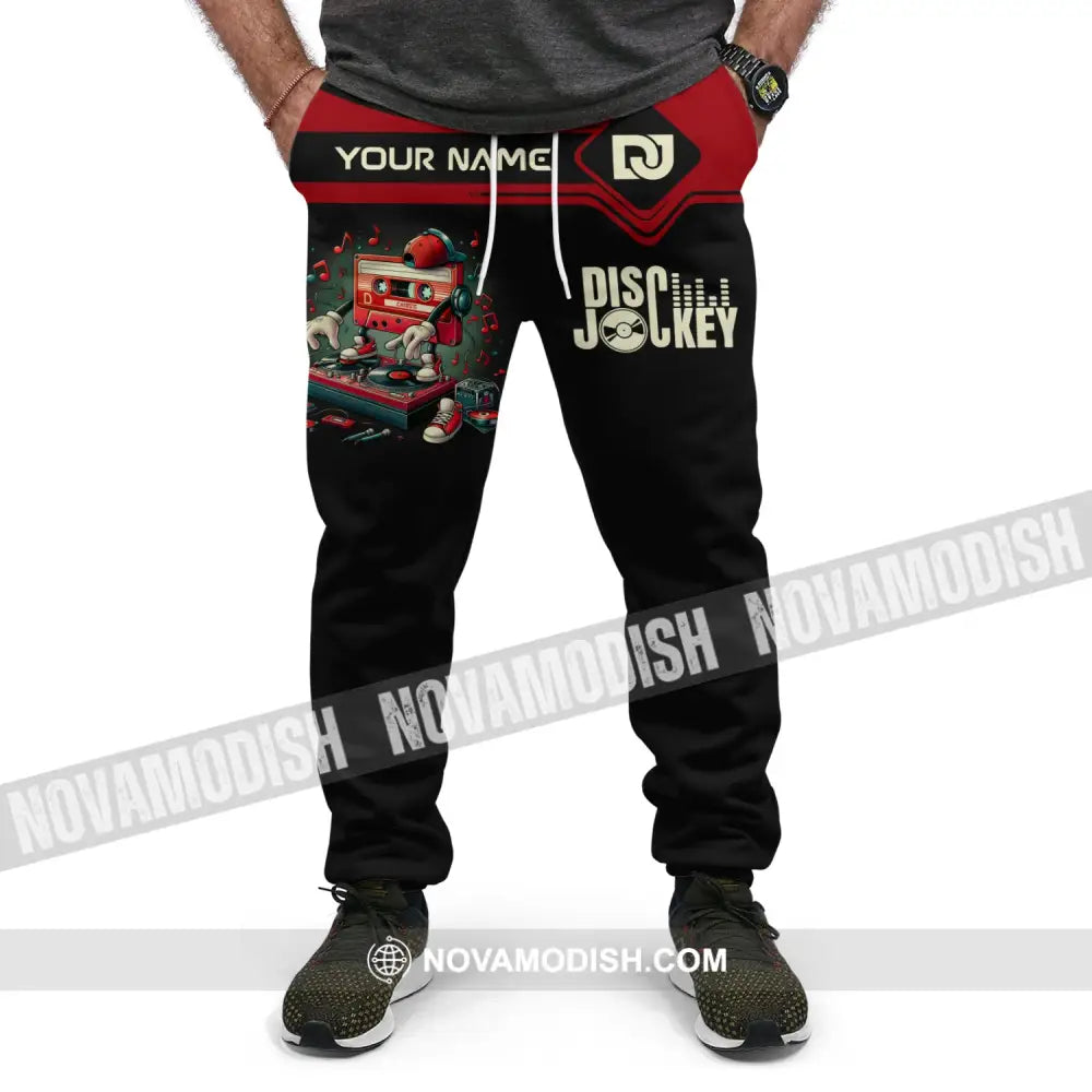 Unisex Clothing Custom Disc Jockey Jogger Pants Gift For Dj