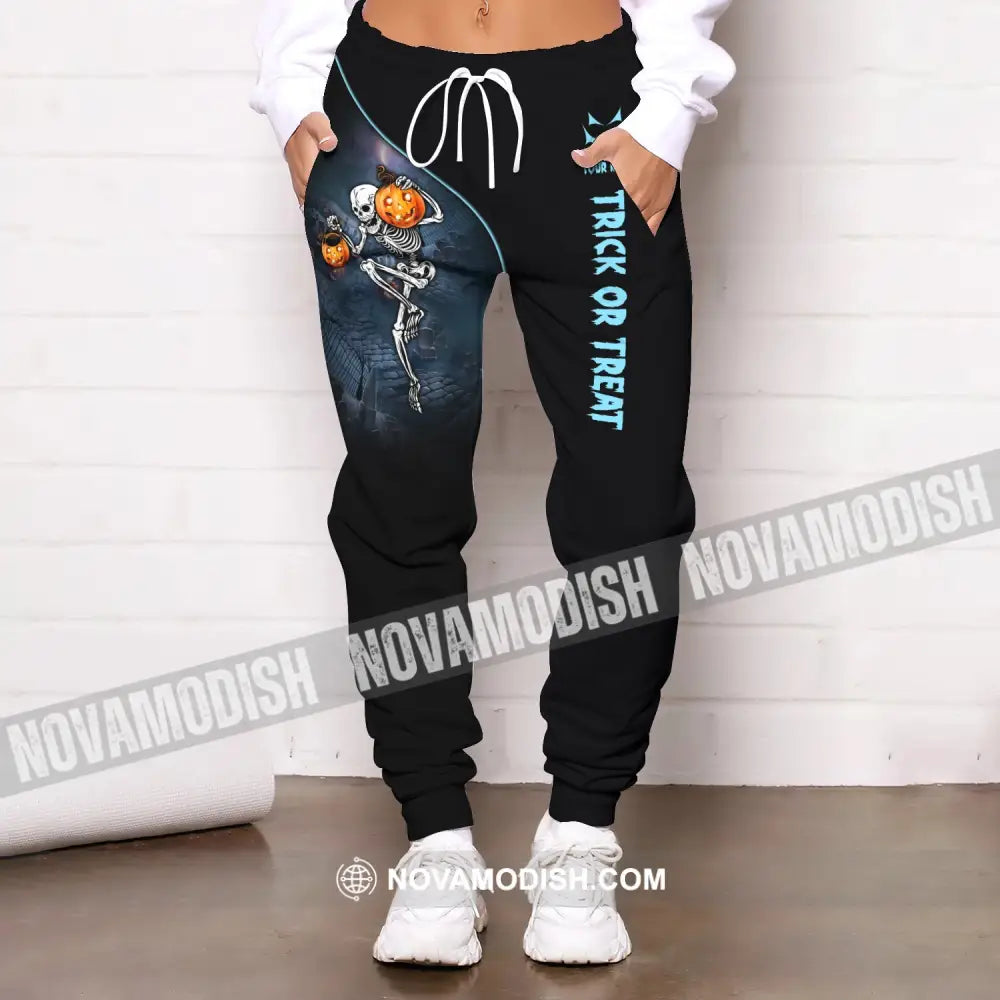 Unisex Clothing Custom Halloween Jogger Trick Or Treat Pants For