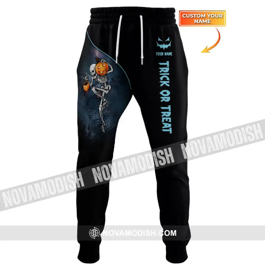 Unisex Clothing Custom Halloween Jogger Trick Or Treat Pants For