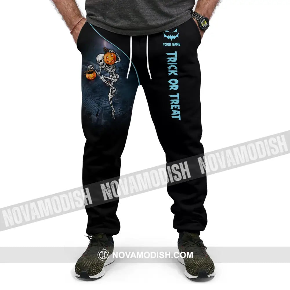 Unisex Clothing Custom Halloween Jogger Trick Or Treat Pants For