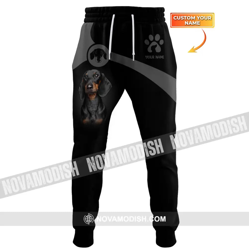 Unisex Clothing Custom Jogger Dachshund Pants For Pet Lovers