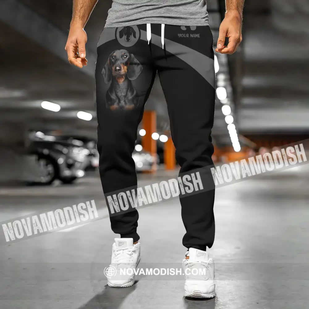 Unisex Clothing Custom Jogger Dachshund Pants For Pet Lovers