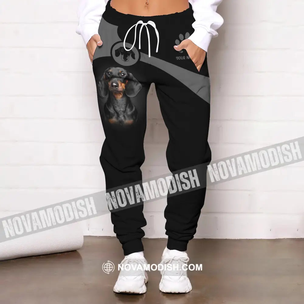 Unisex Clothing Custom Jogger Dachshund Pants For Pet Lovers