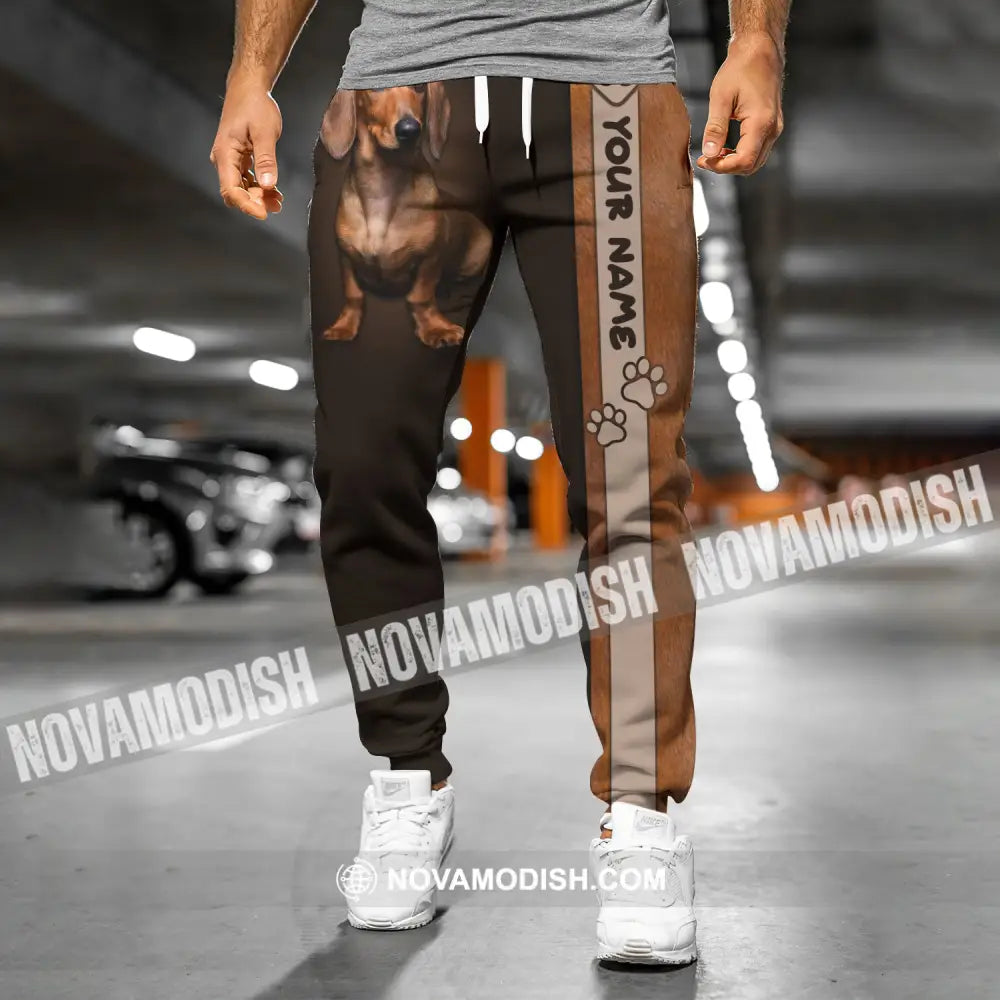 Unisex Clothing Custom Jogger Dachshund Pants For Pet Lovers