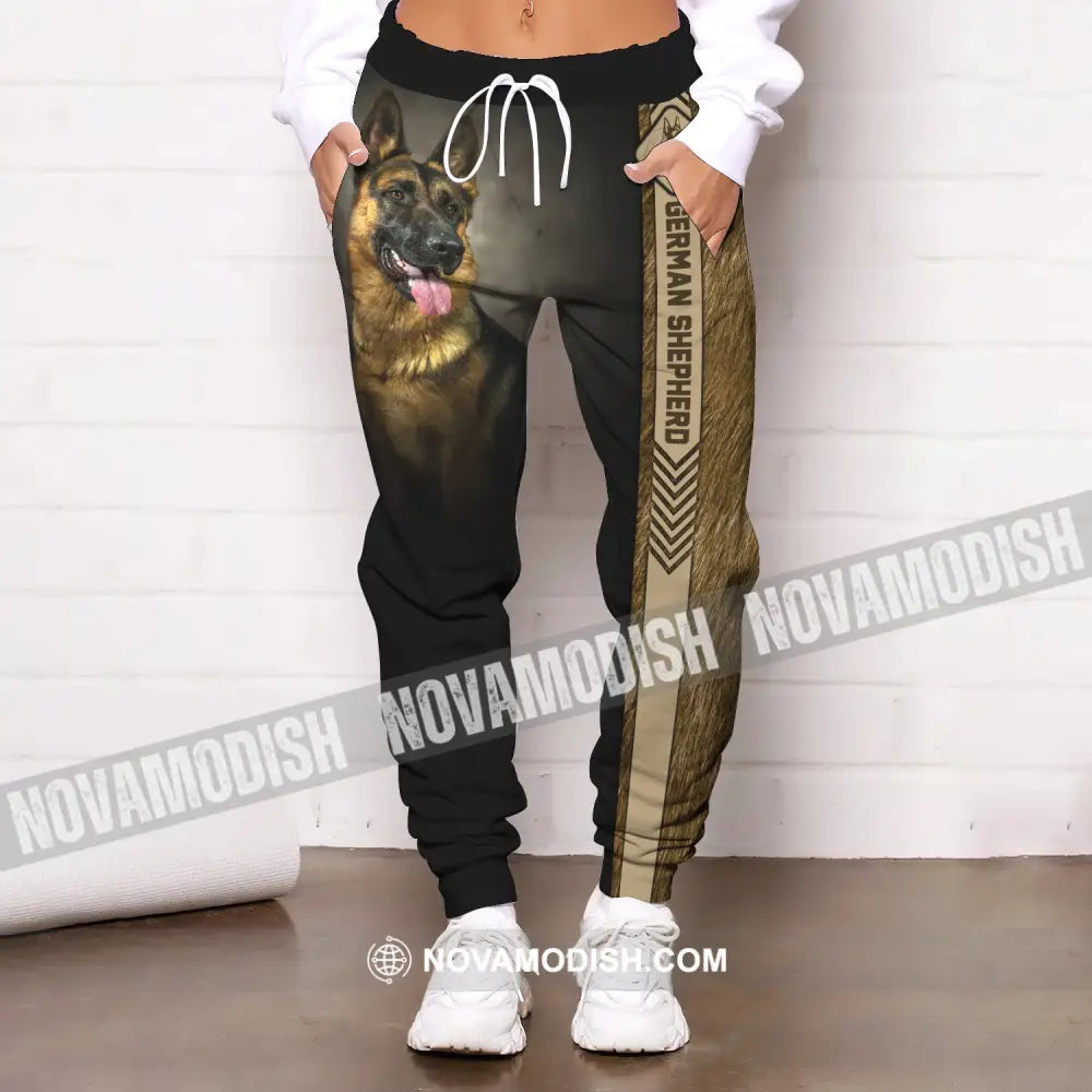 Unisex Clothing Custom Jogger German Shepherd Pants For Pet Lovers