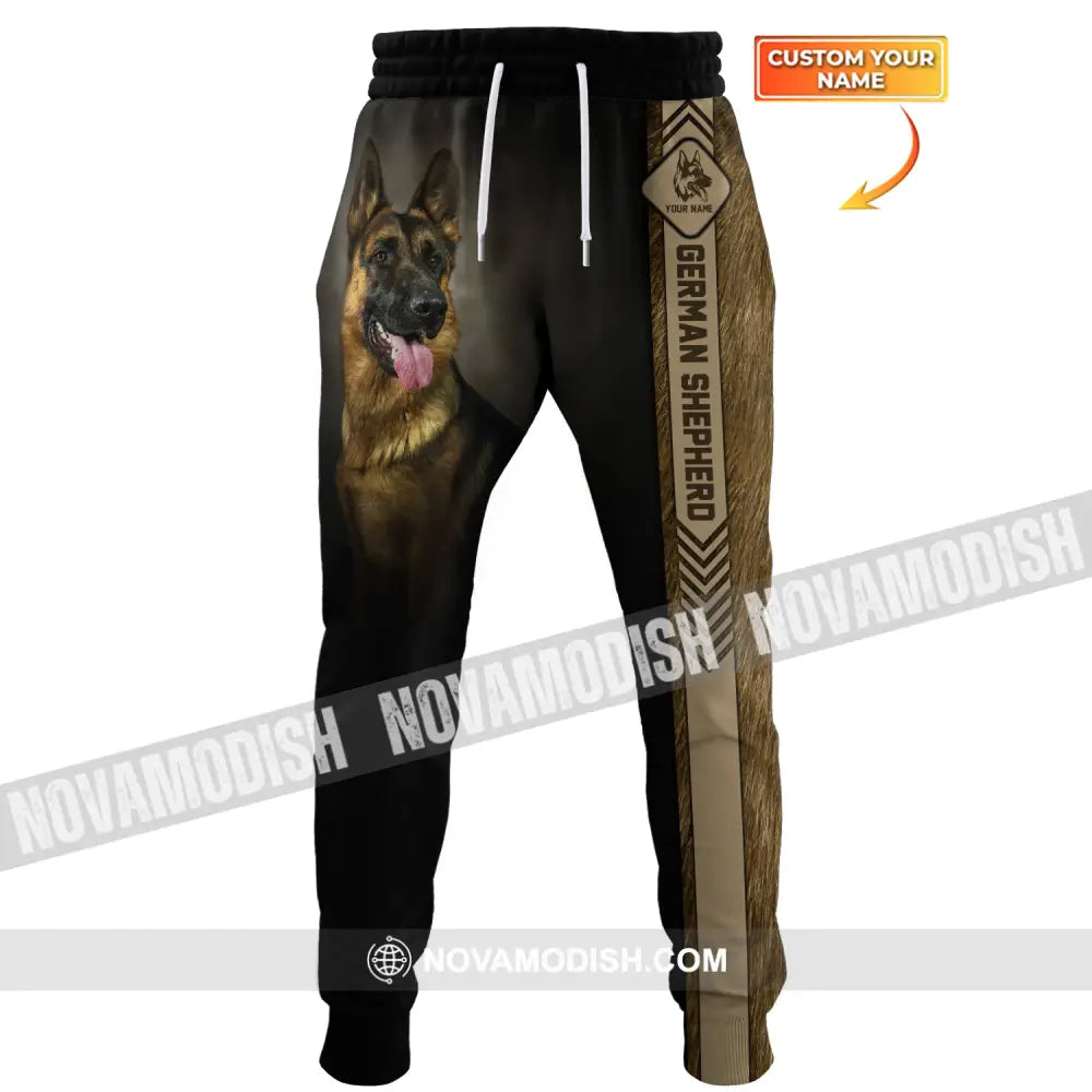 Unisex Clothing Custom Jogger German Shepherd Pants For Pet Lovers S