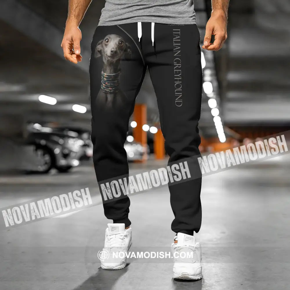 Unisex Clothing Custom Jogger Italian Greyhound Pants For Pet Lovers
