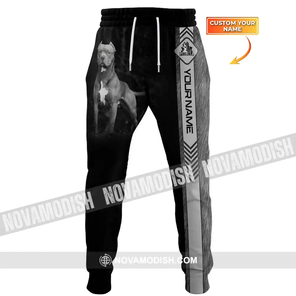 Unisex Clothing Custom Jogger Pit Bull Pants For Pet Lovers S