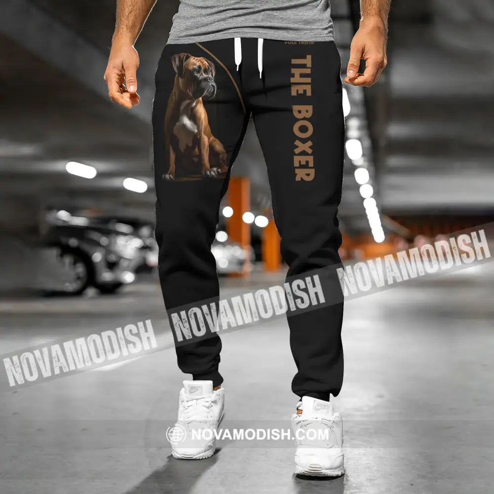 Unisex Clothing Custom Jogger The Boxer Dog Pants For Pet Lovers