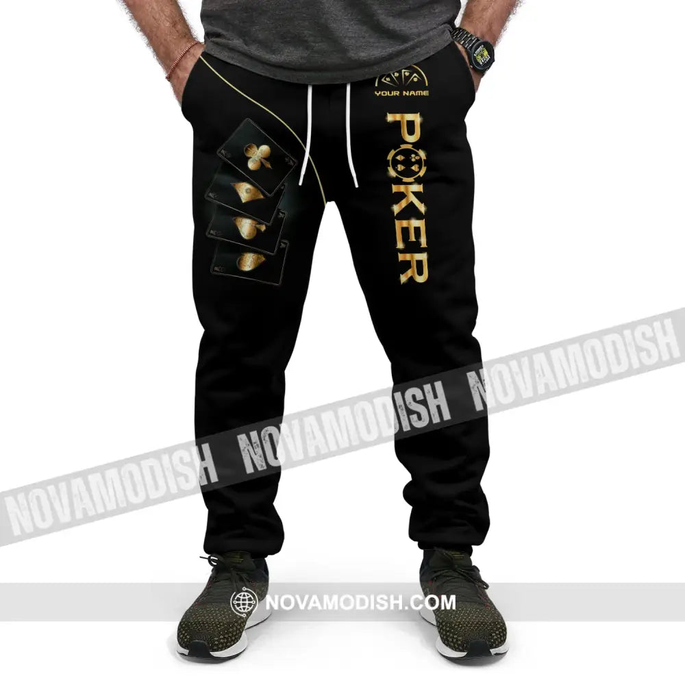 Unisex Clothing Custom Name Poker Jogger Pants Casino