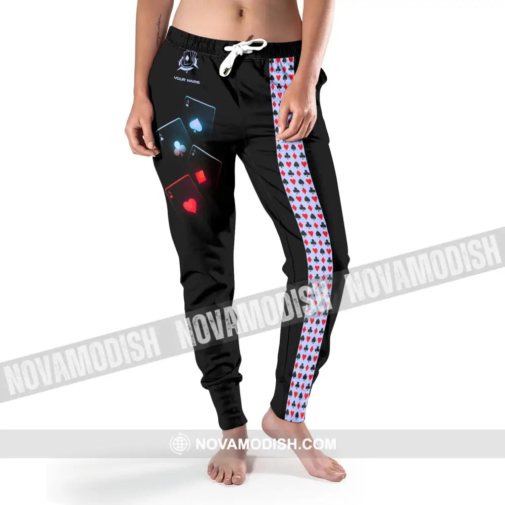 Unisex Clothing Custom Name Poker Jogger Pants Casino