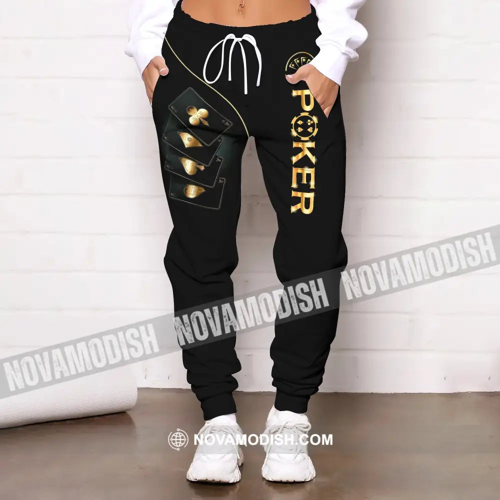 Unisex Clothing Custom Name Poker Jogger Pants Casino