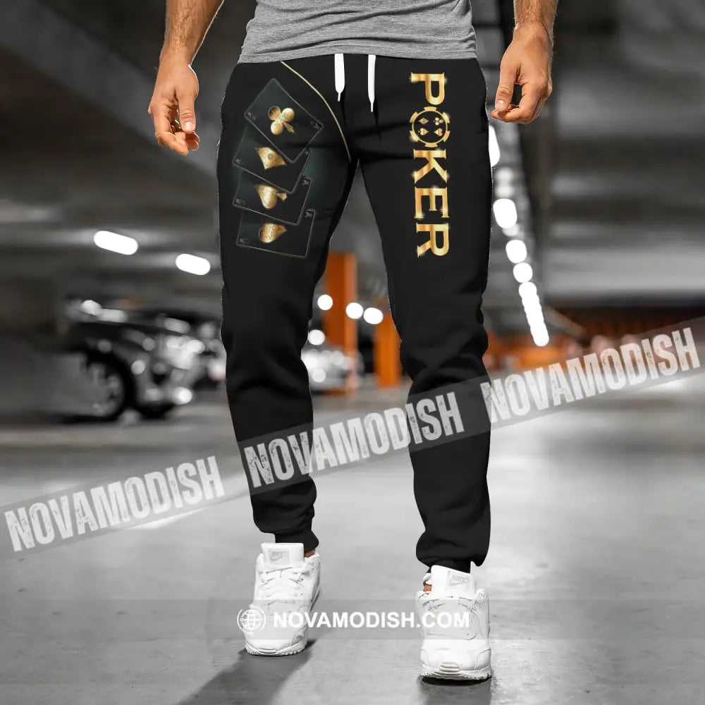 Unisex Clothing Custom Name Poker Jogger Pants Casino