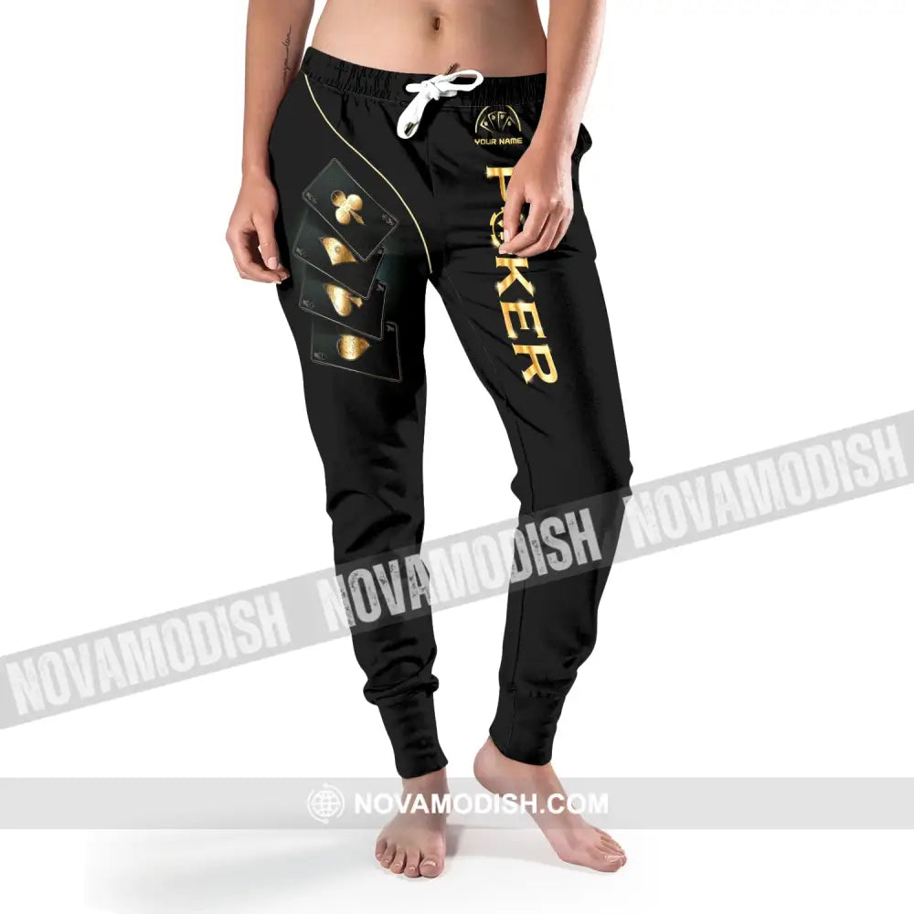 Unisex Clothing Custom Name Poker Jogger Pants Casino