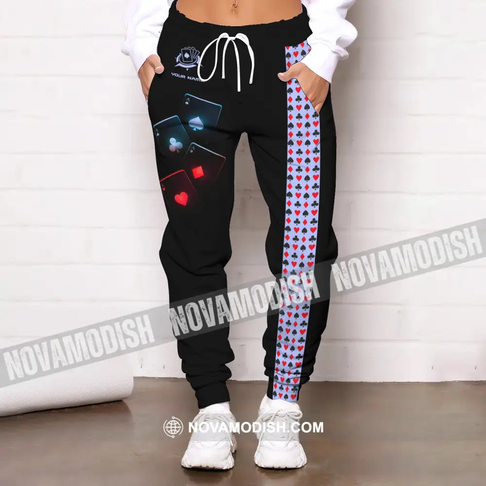 Unisex Clothing Custom Name Poker Jogger Pants Casino