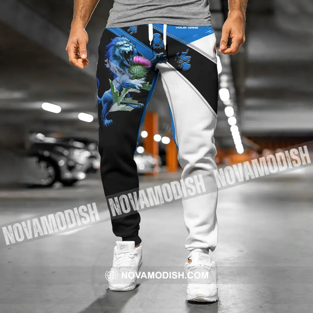 Unisex Clothing Custom Scotland Jogger Pants Lion