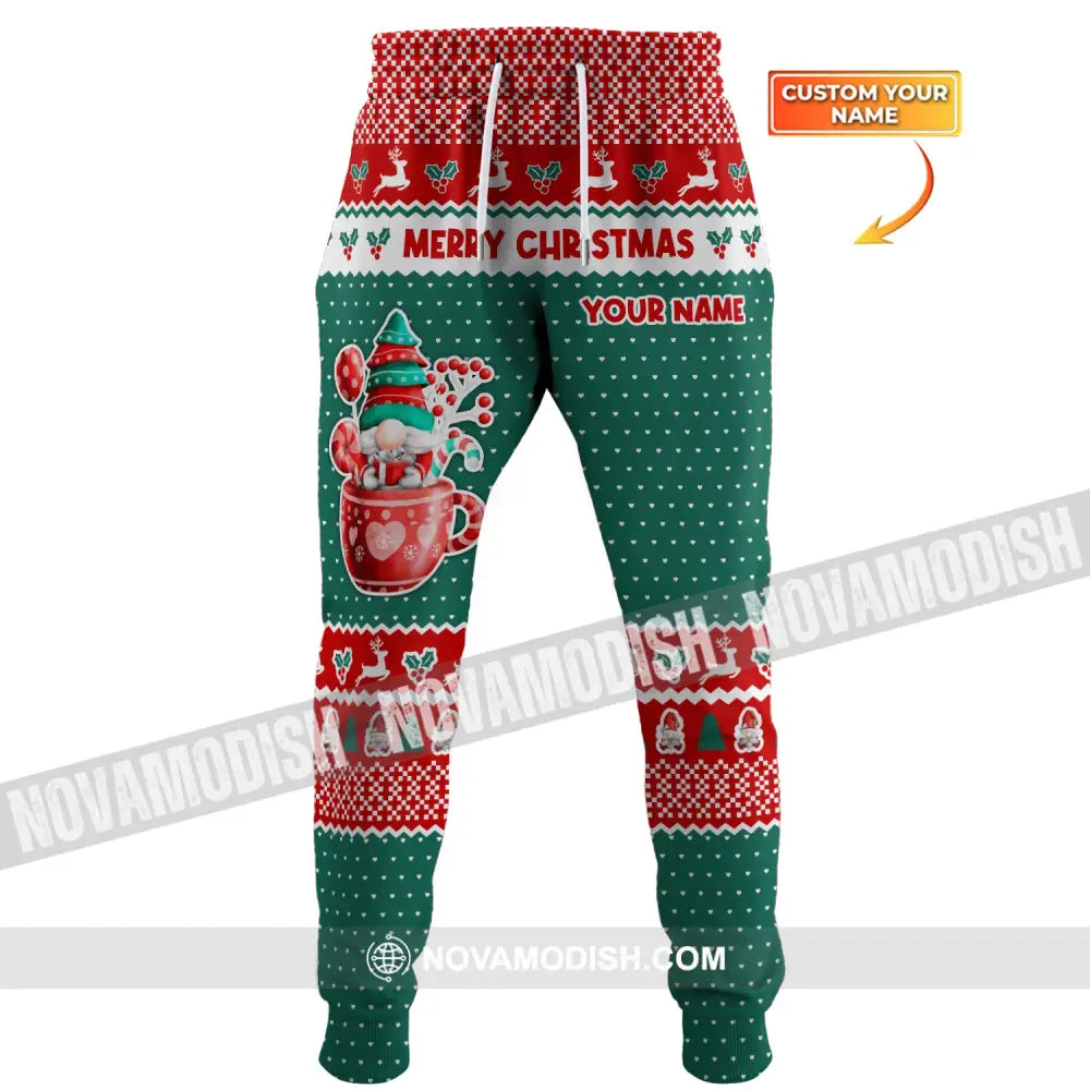 Unisex Clothing Gnome Christmas Jogger Sportwear Gift For Pants