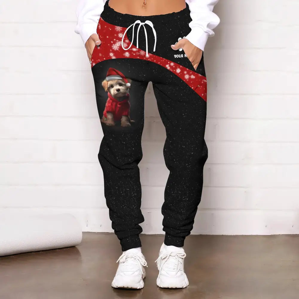 Unisex Clothing Maltese Christmas Jogger Sportwear Pant For Men And Women Pants