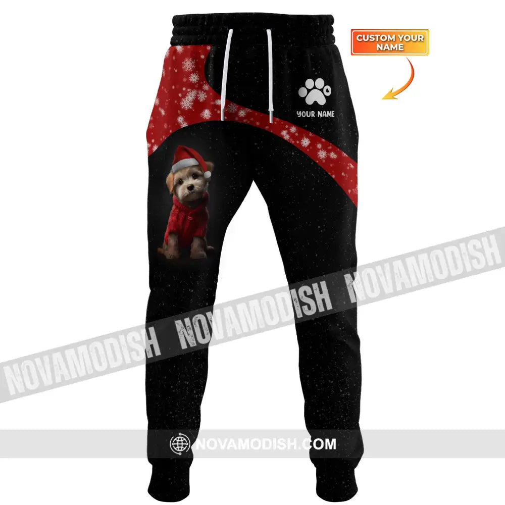 Unisex Clothing Maltese Christmas Jogger Sportwear Pant For Men And Women Pants