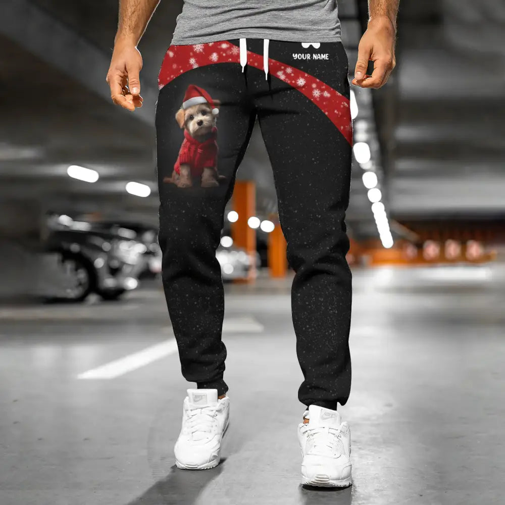 Unisex Clothing Maltese Christmas Jogger Sportwear Pant For Men And Women Pants