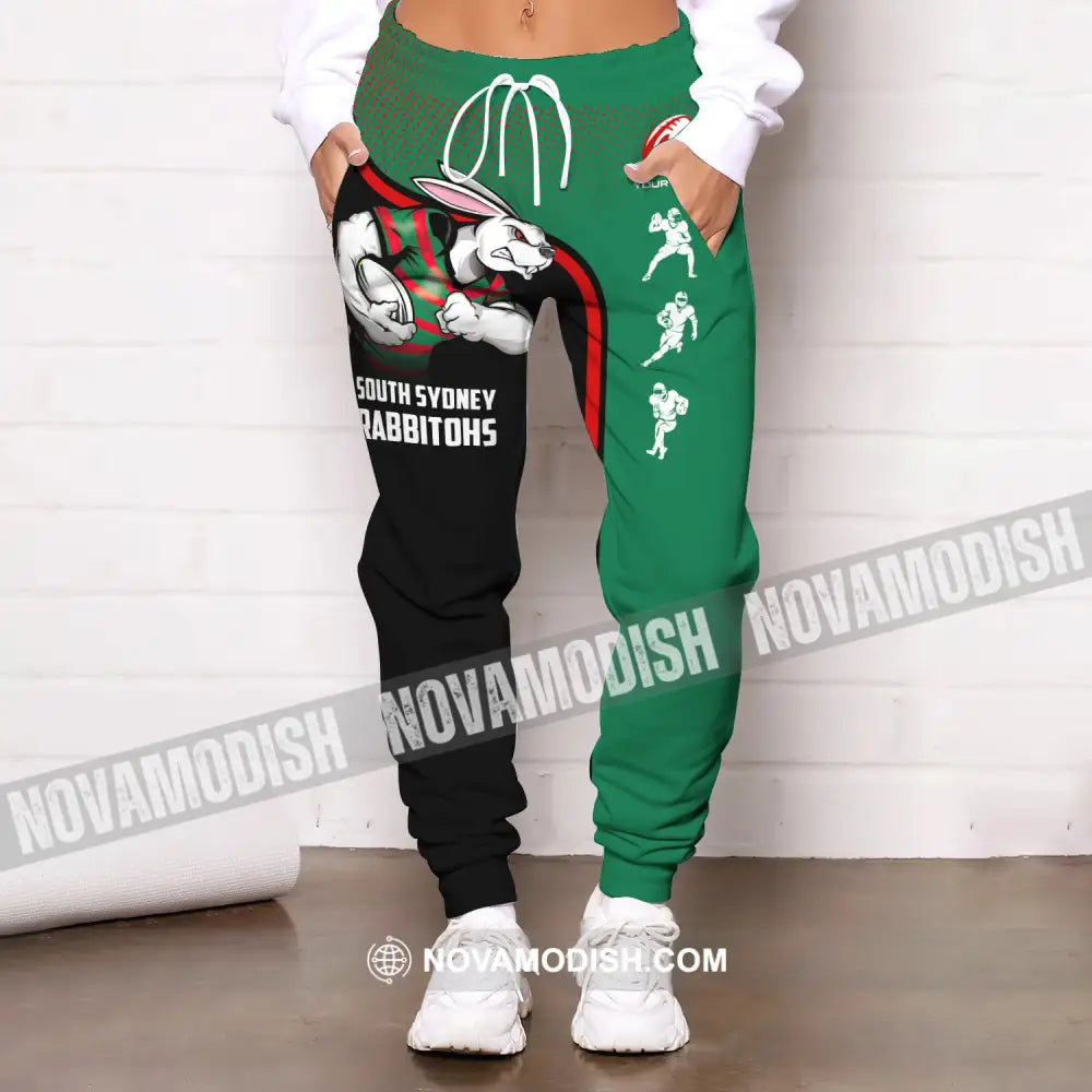 Unisex Jogger Pants South Sydney Rabbitohs Reggie The Rabbit Football Lover Gifts