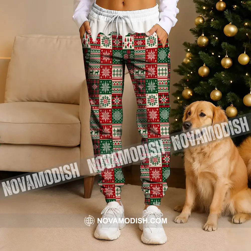 Unisex Pants - Christmas Vibes Pants - S - Pants