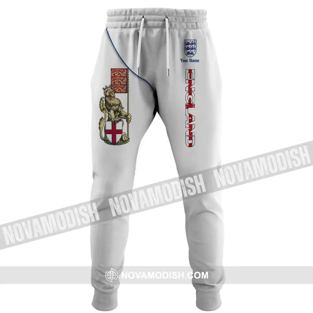 Unisex Pants - Custom England Football Name Pants England The Three Lion Pants