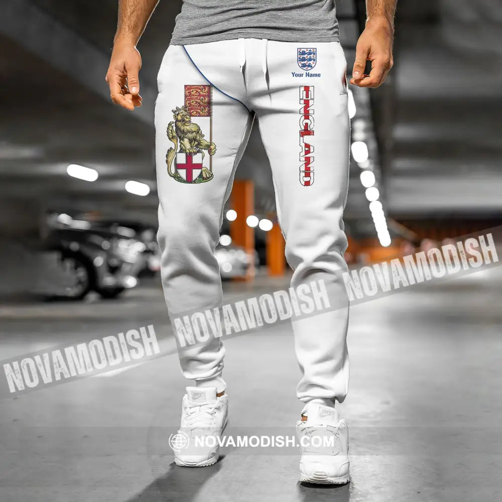 Unisex Pants - Custom England Football Name Pants England The Three Lion Pants