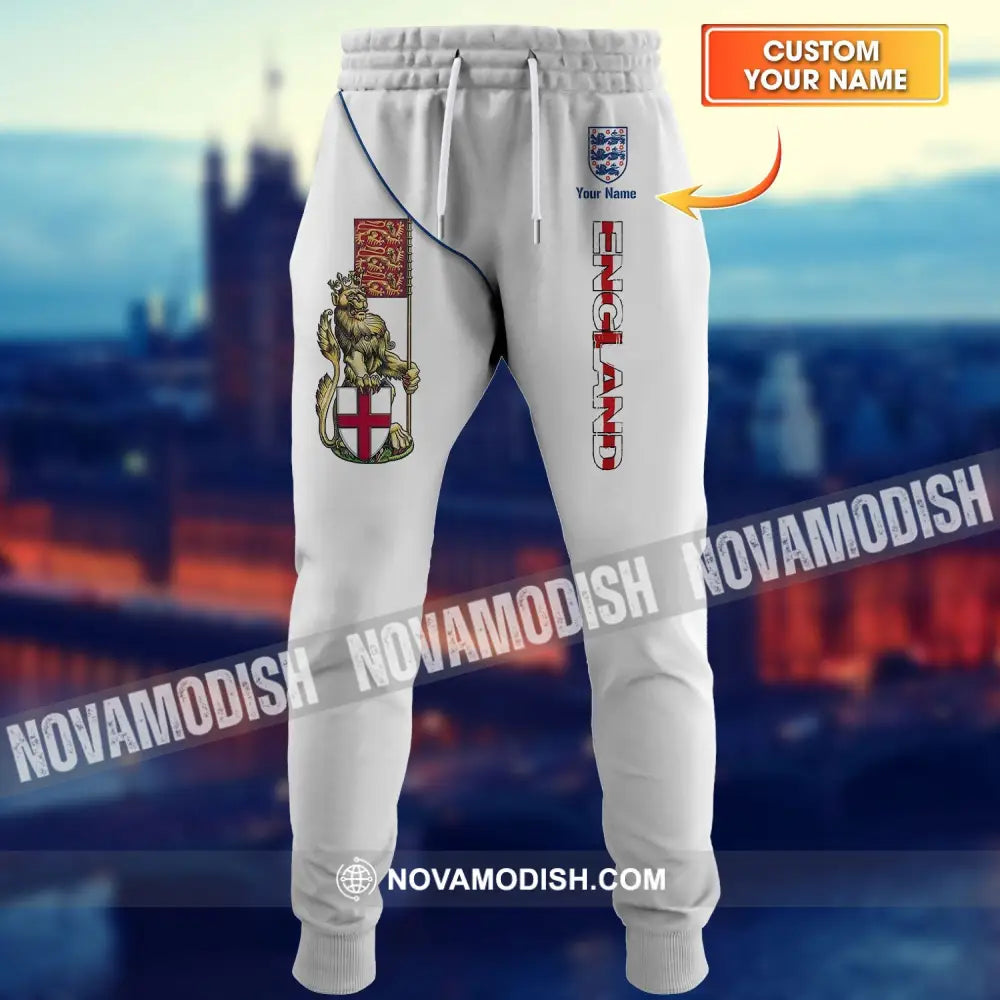 Unisex Pants - Custom England Football Name Pants England The Three Lion S Pants