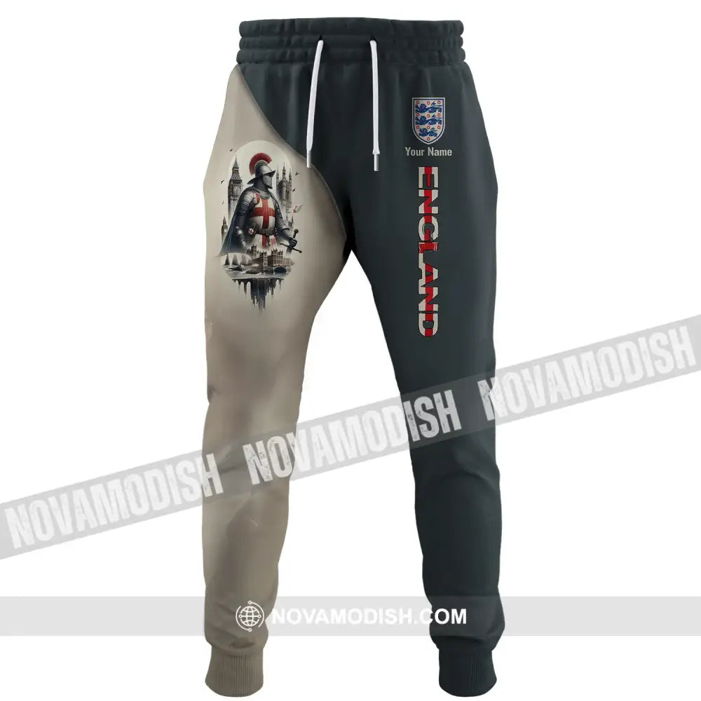 Unisex Pants - Custom Name 3D England Chevalier