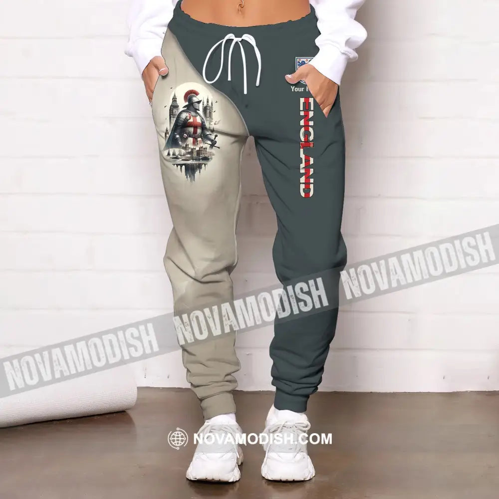 Unisex Pants - Custom Name 3D England Chevalier