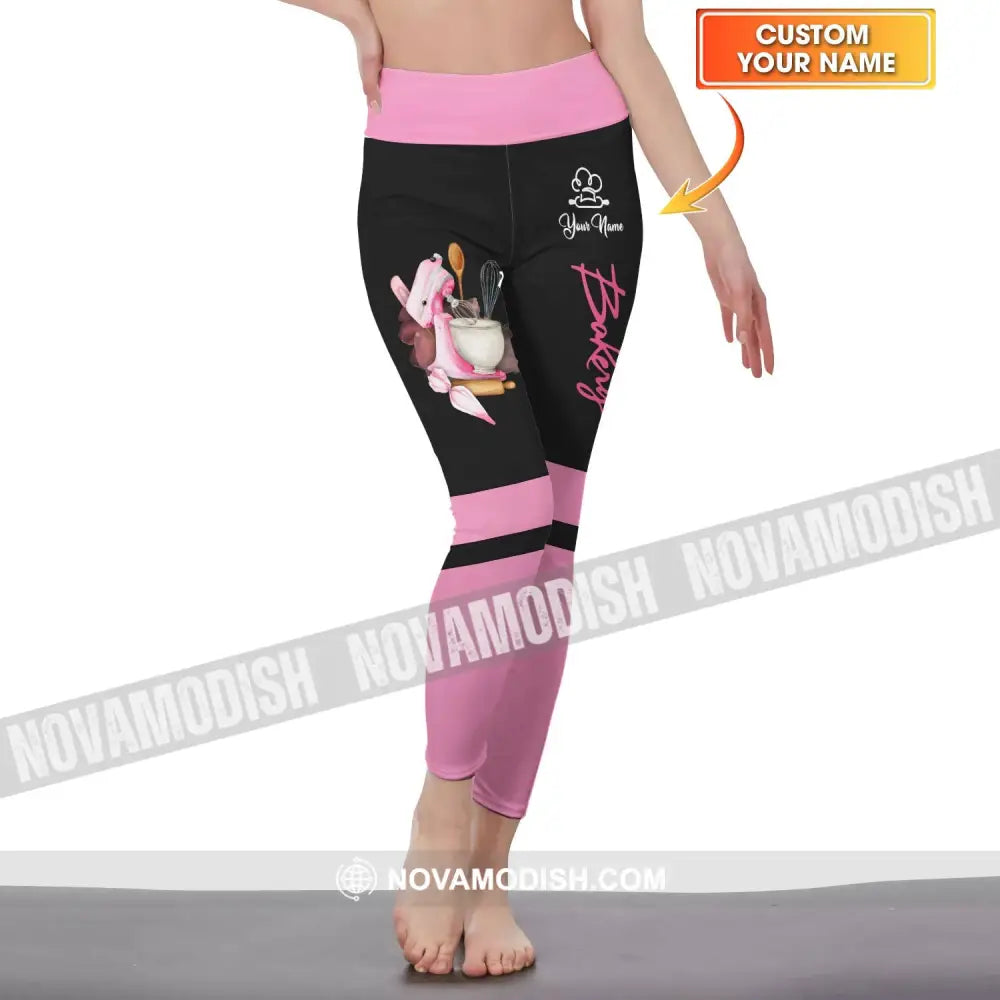 Unisex Pants - Custom Name Pants - Bakery Custom Name Legging Pants S Pants