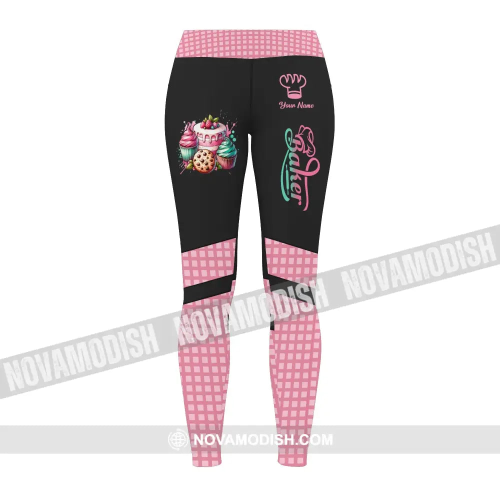 Unisex Pants - Custom Name Pants - Sweet Cake Legging Pants For Baker Pants