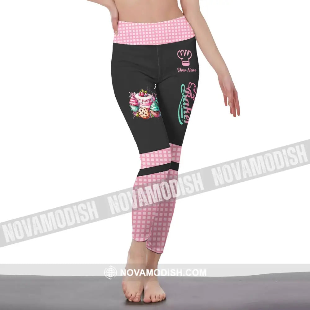 Unisex Pants - Custom Name Pants - Sweet Cake Legging Pants For Baker Pants