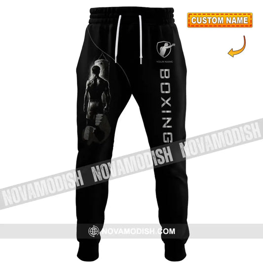 Unisex Pants - Custom Text Pants Strong Men Boxing Lover Sport Pants S Pants