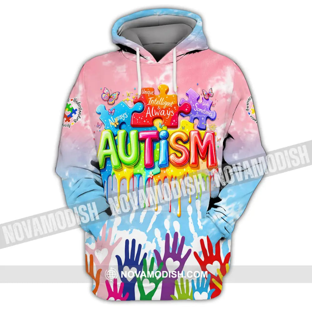 Unisex Shirt - Autism 3D Shirt Hoodie / S T-shirt