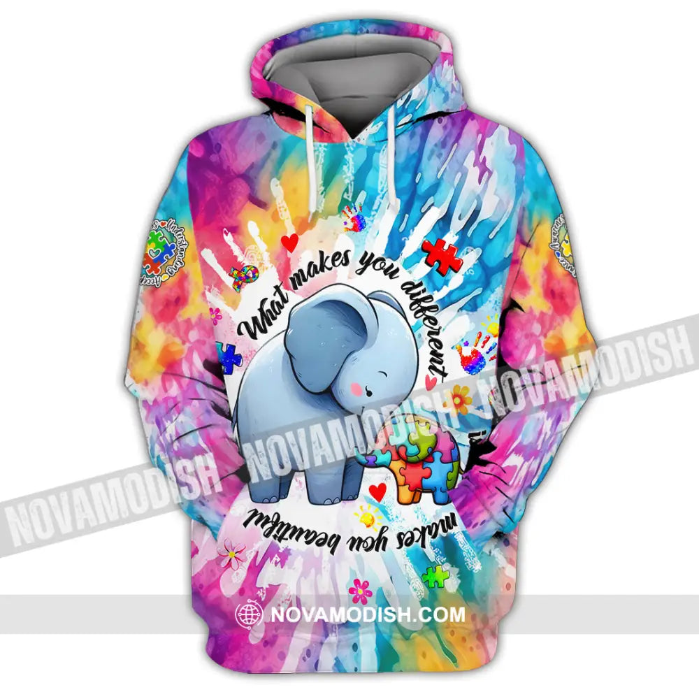 Unisex Shirt - Autism What Make You Different 3D Shirt Hoodie / S T-shirt